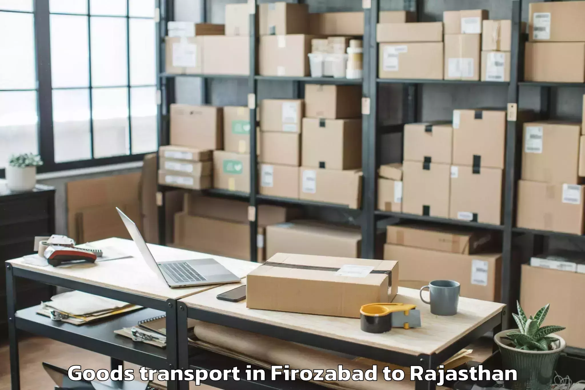 Reliable Firozabad to Salumbar Goods Transport